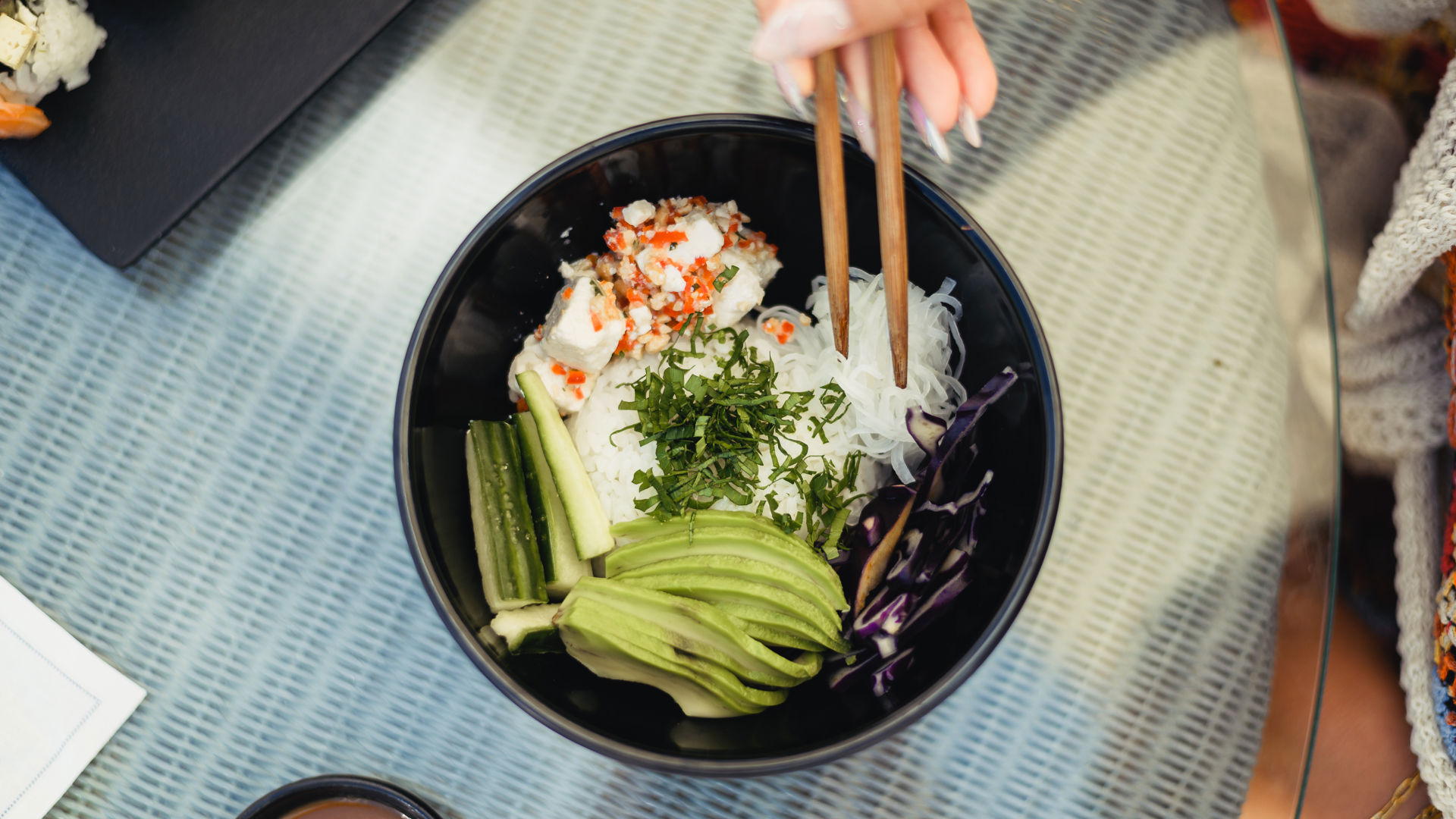 Poke Bowl at Bastion Pool, Bar & Restaurant