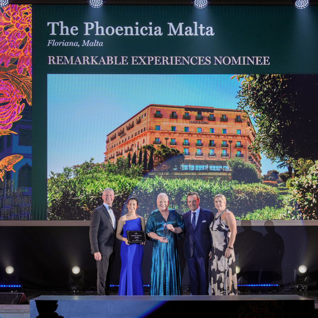 The Phoenicia Malta wins Remarkable Experiences LHW Award