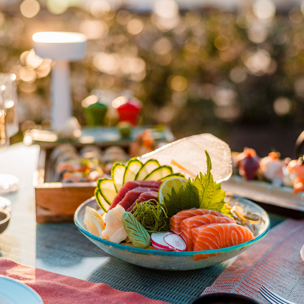 Sushi at Bastion Pool, Bar & Restaurant